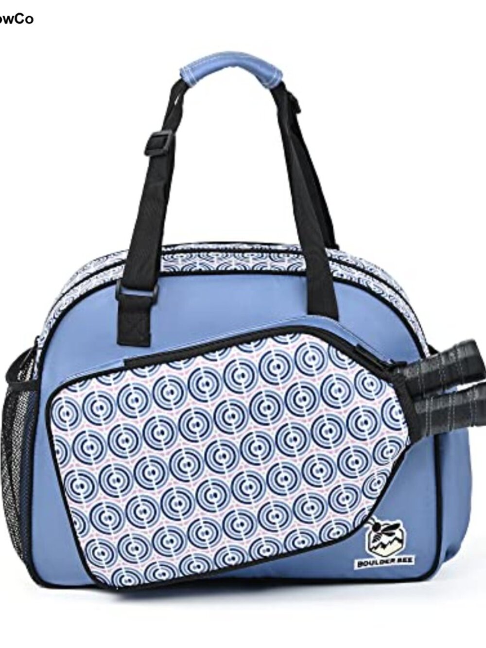 Pickleball Tote Bag with Paddle Holder - Durable Oxford Nylon, Spacious,